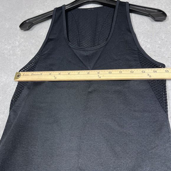Fabletics Tank Top Womens Size Small Black Seamless Athletic Racerback - Picture 7 of 9